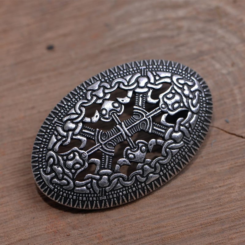 LANGHONG Norse Viking Brooch For Men Turtle Brooch Talisman Jewelry, Gift For Men - Image 5